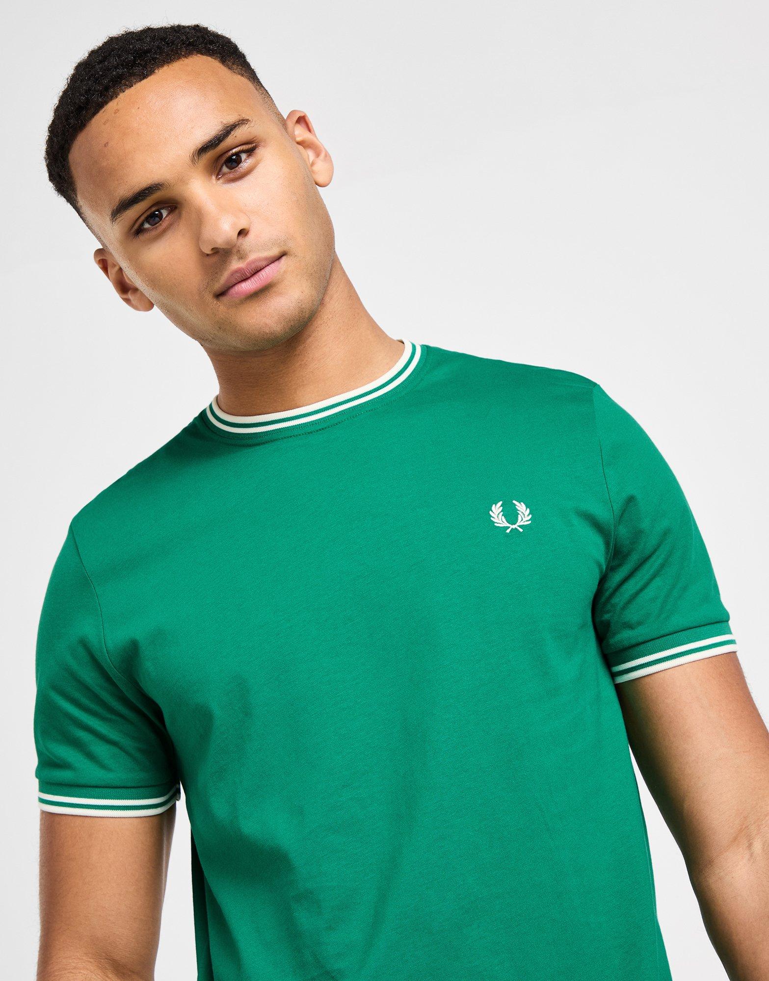Fred Perry T-Shirt à Manches Courtes Twin Tipped Ringer Homme