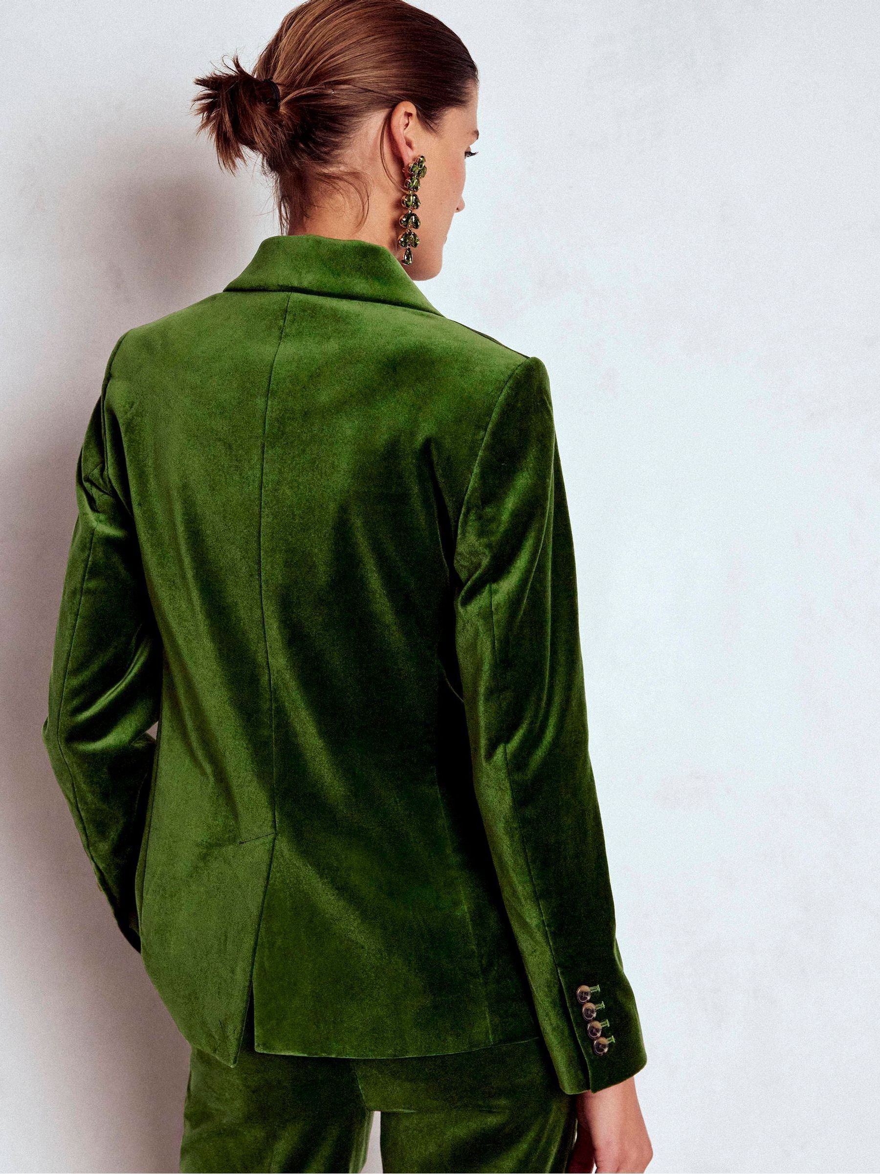 Groen - Boden Stamford fluwelen blazer