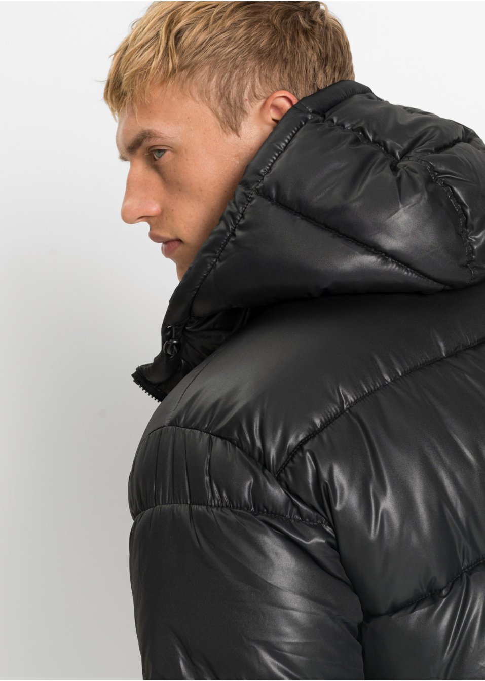 Veste matelassée en mélange de matière avec polyester recyclé, Loose Fit