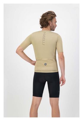 Maillot Manches Courtes Rogelli Distance Beige Homme