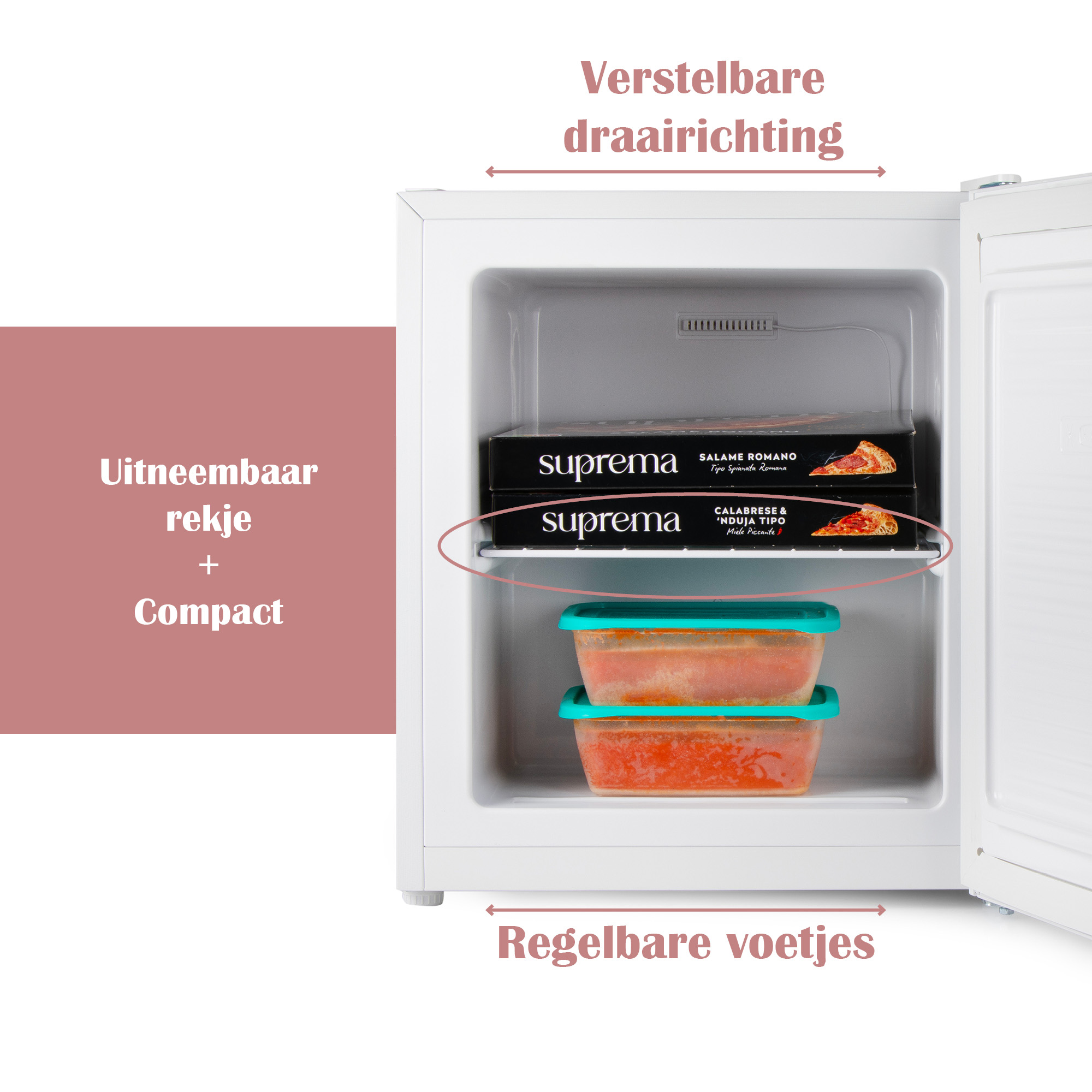 Primo PR146DV 33 liter mini vriezer - White