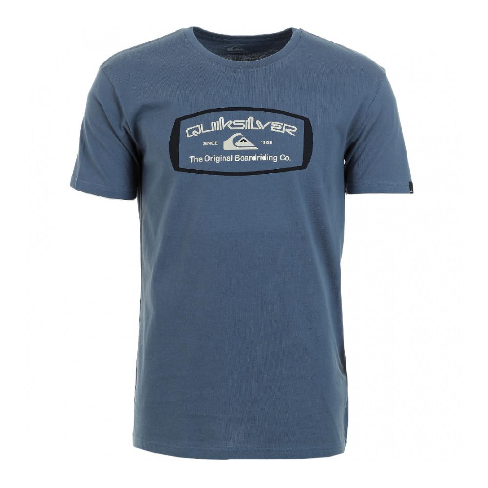Quiksilver MIND BARREL - Tee-shirt Homme bering sea