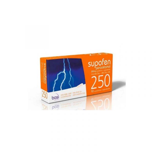Supofen 250mg 12 Supositórios