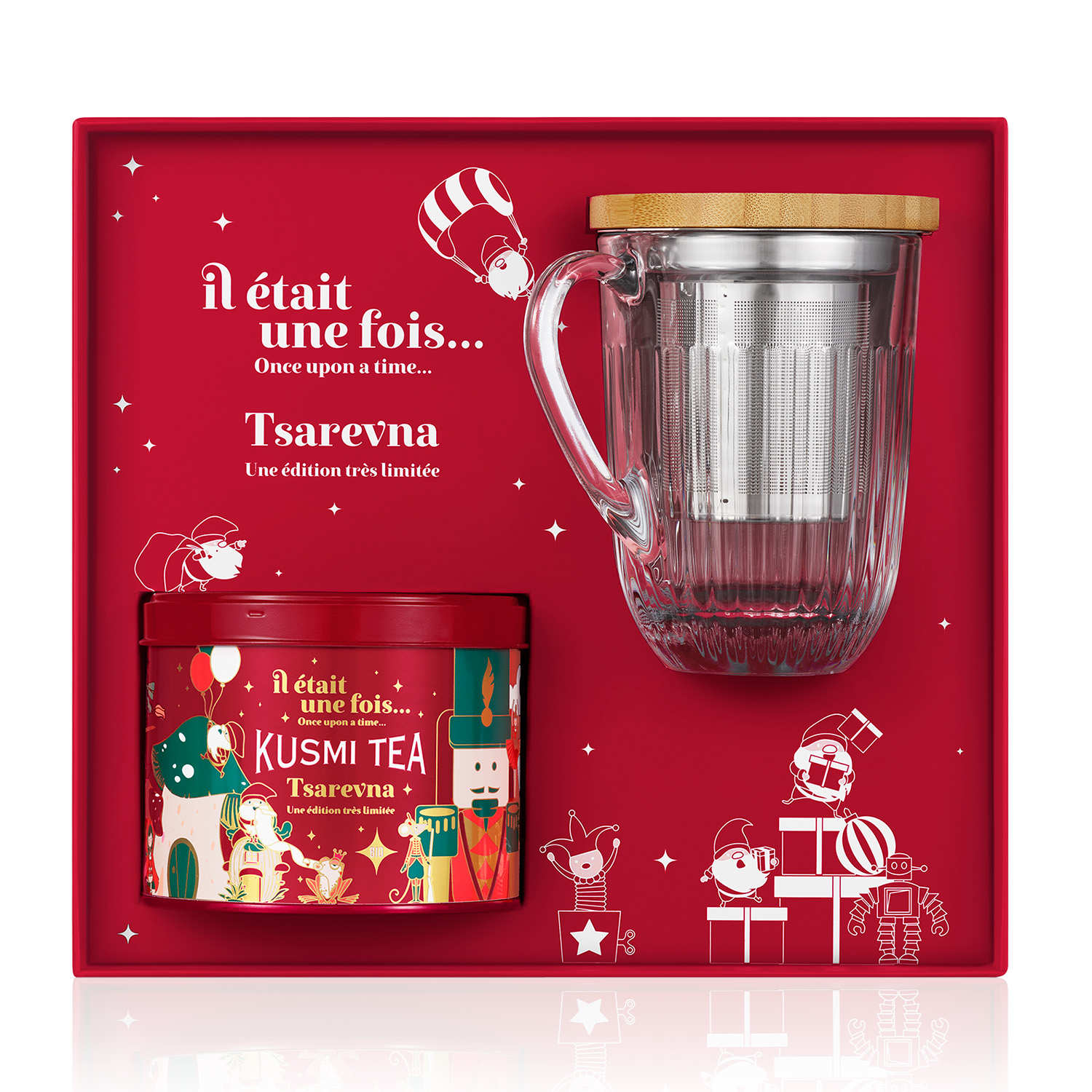 Coffret cadeau Tsarevna bio avec sa tisanière