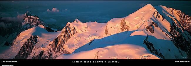 MARIO COLONEL - POSTER MONT BLANC MAUDIT TACUL MARIO COLONEL
