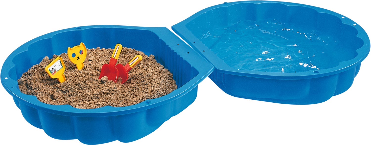 BIG zandbak schelp blauw 86,5 x 87 x 20 cm