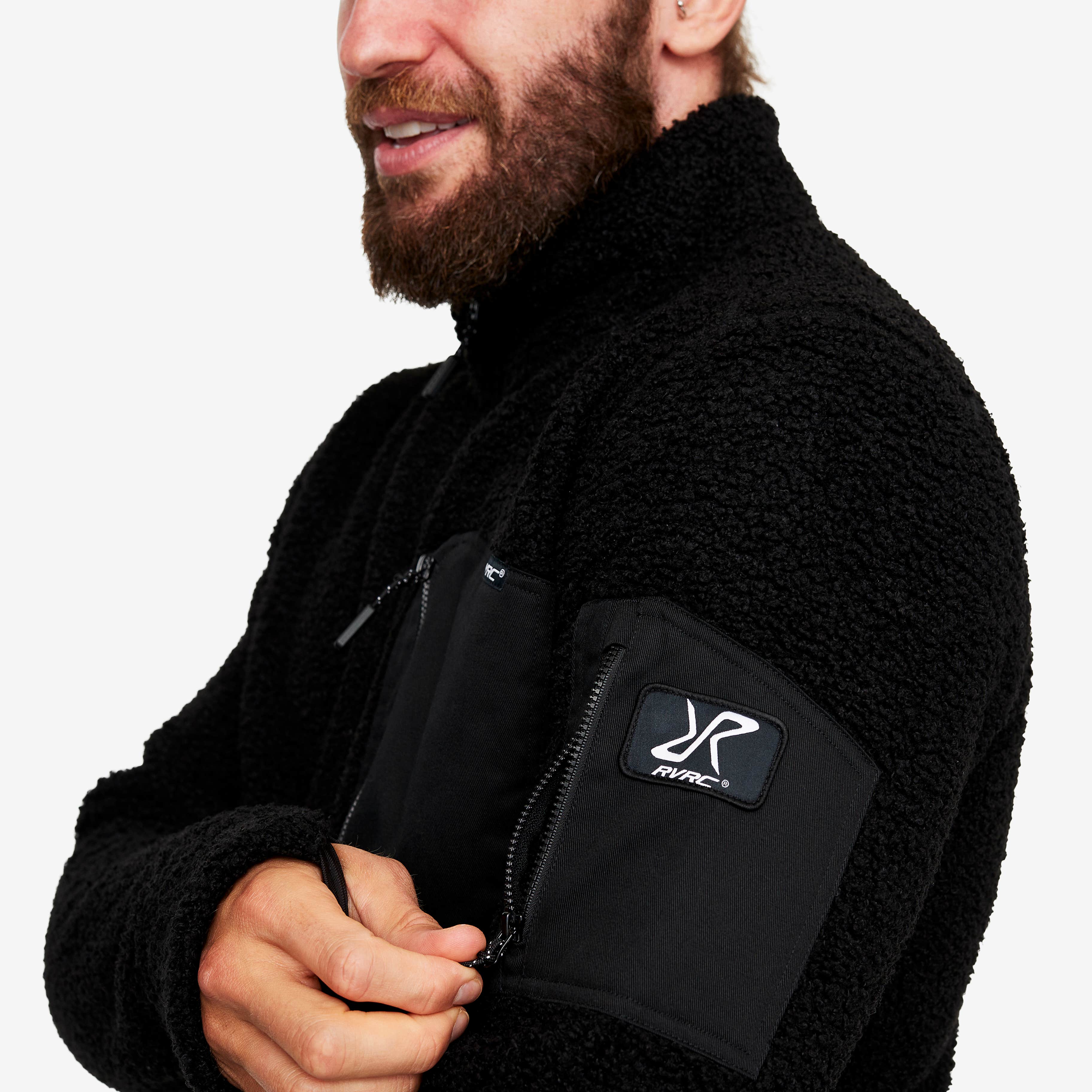 Bigfoot Pile Fleece Herre Jetblack