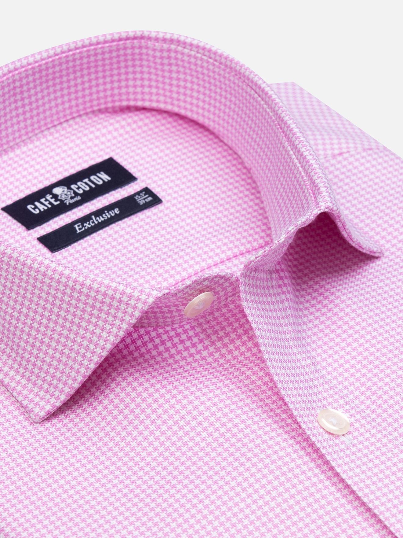 Chemise Alvin en natté rose