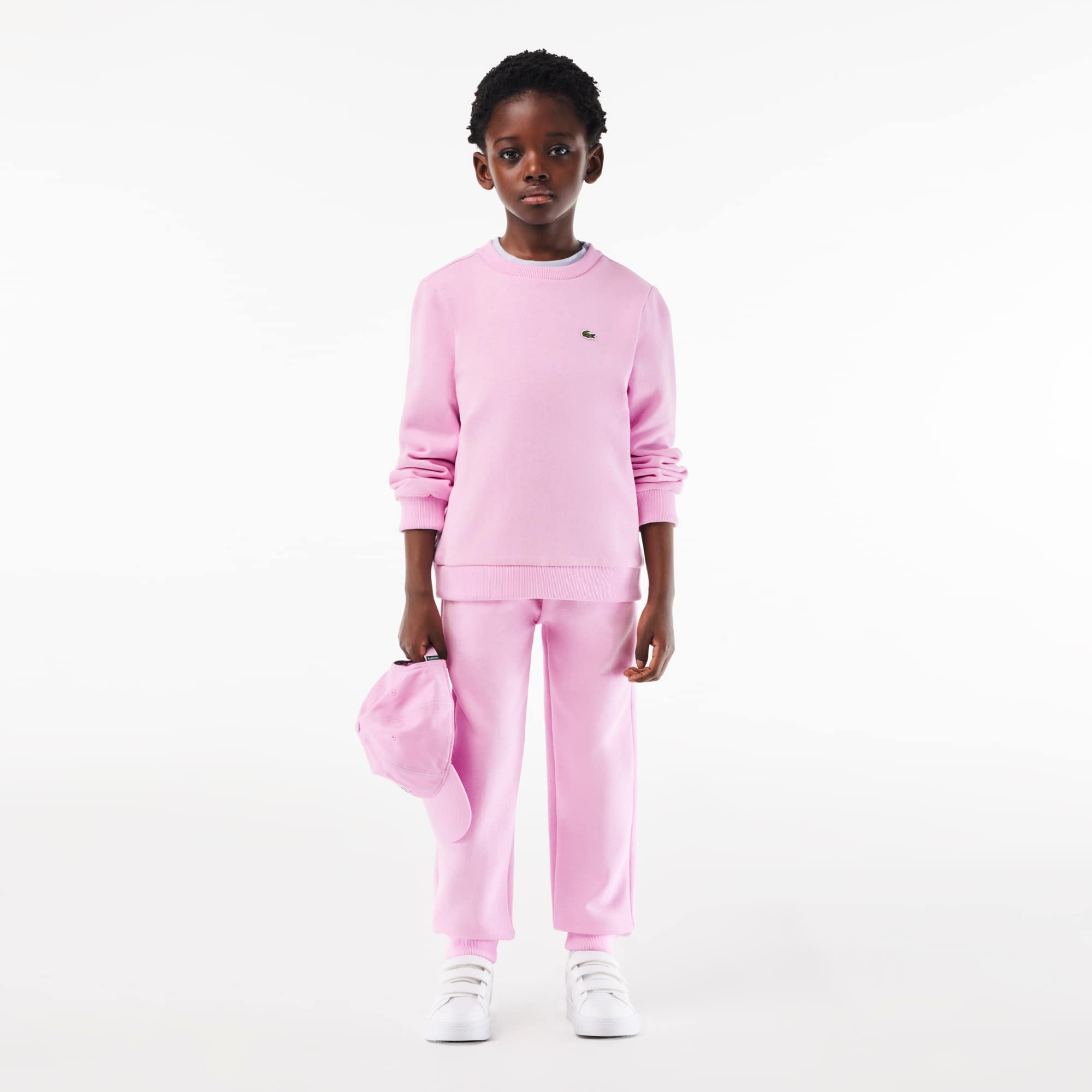 Sweatshirt enfant Lacoste en molleton de coton biologique Pullovers & Sweatshirts - Rose - Lacoste - Enfant