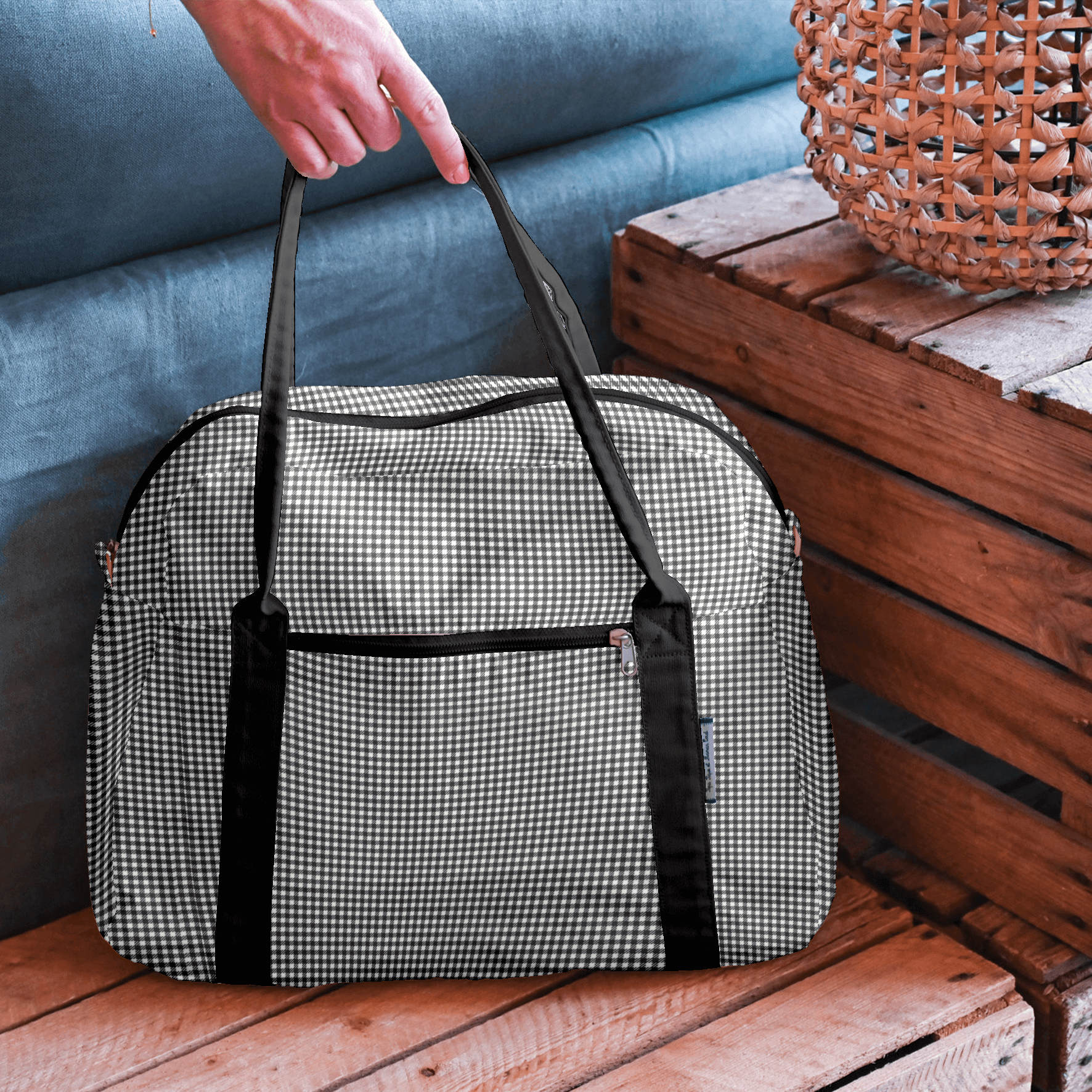 Sac Bowling Vichy Noir