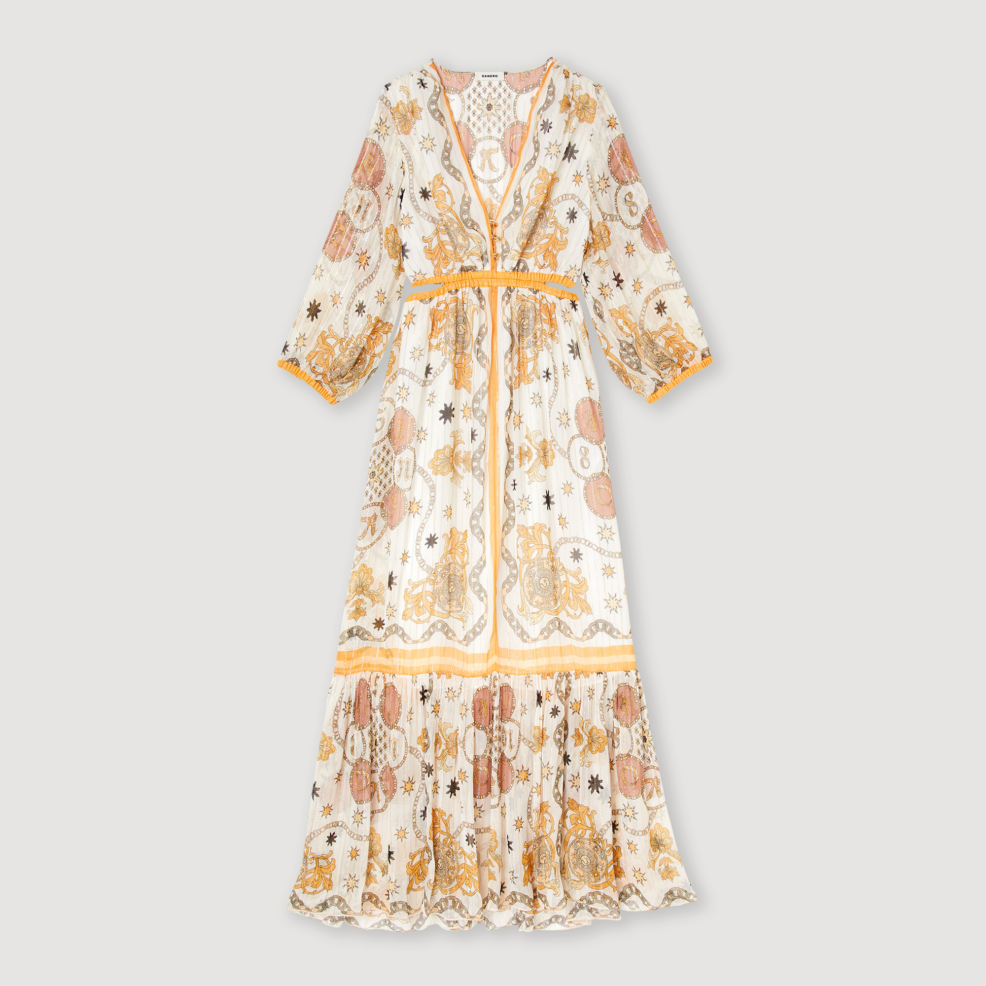 Robe longue fleurie