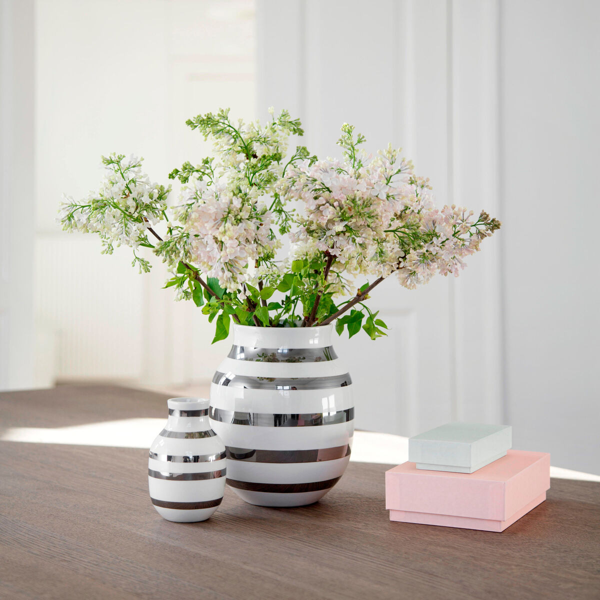 Omaggio Vase 200 mm Sølv
