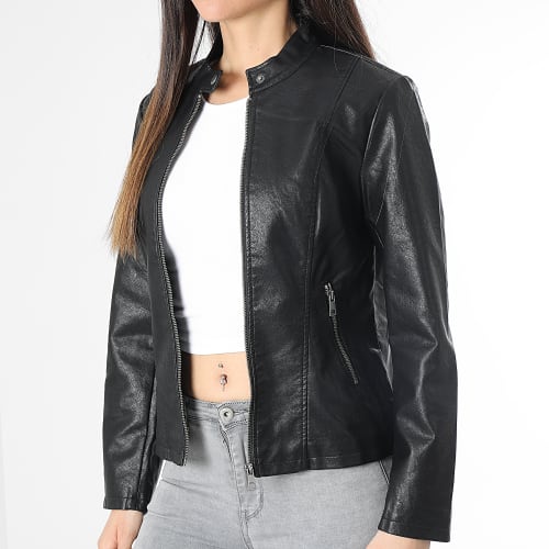 Veste Biker Femme Melisa Noir