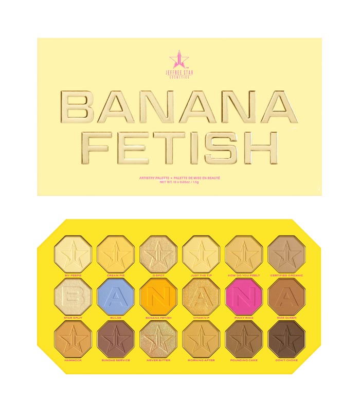 Jeffree Star Cosmetics - *Banana Fetish* - Paleta de sombras Artistry Banana Fetish