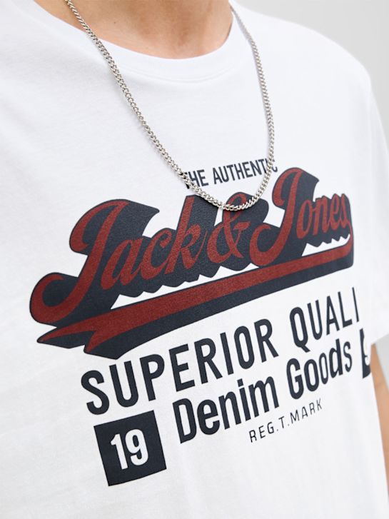 JACK & JONES T-Shirt Weiss