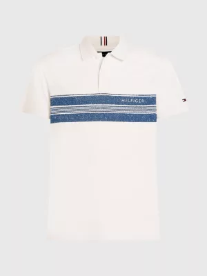 Polo Stripe Slub Jersey Regular Fit