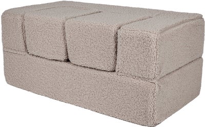 Meowbaby Play Bearly Cube  Byggbar Sofa, Lysegrå