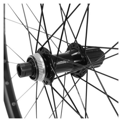 ROUE VTT 27.5  PLUS TRUCKY 35 DISC ARRIERE NOIR MOY CENTERLOCK MT400 11-10V. (TUBELESS ET TUBETYPE) POUR AXE TRAVERSANT 12-142  POUR PNEU 27.5X2.20-2.80  - JANTE INTER 35mm