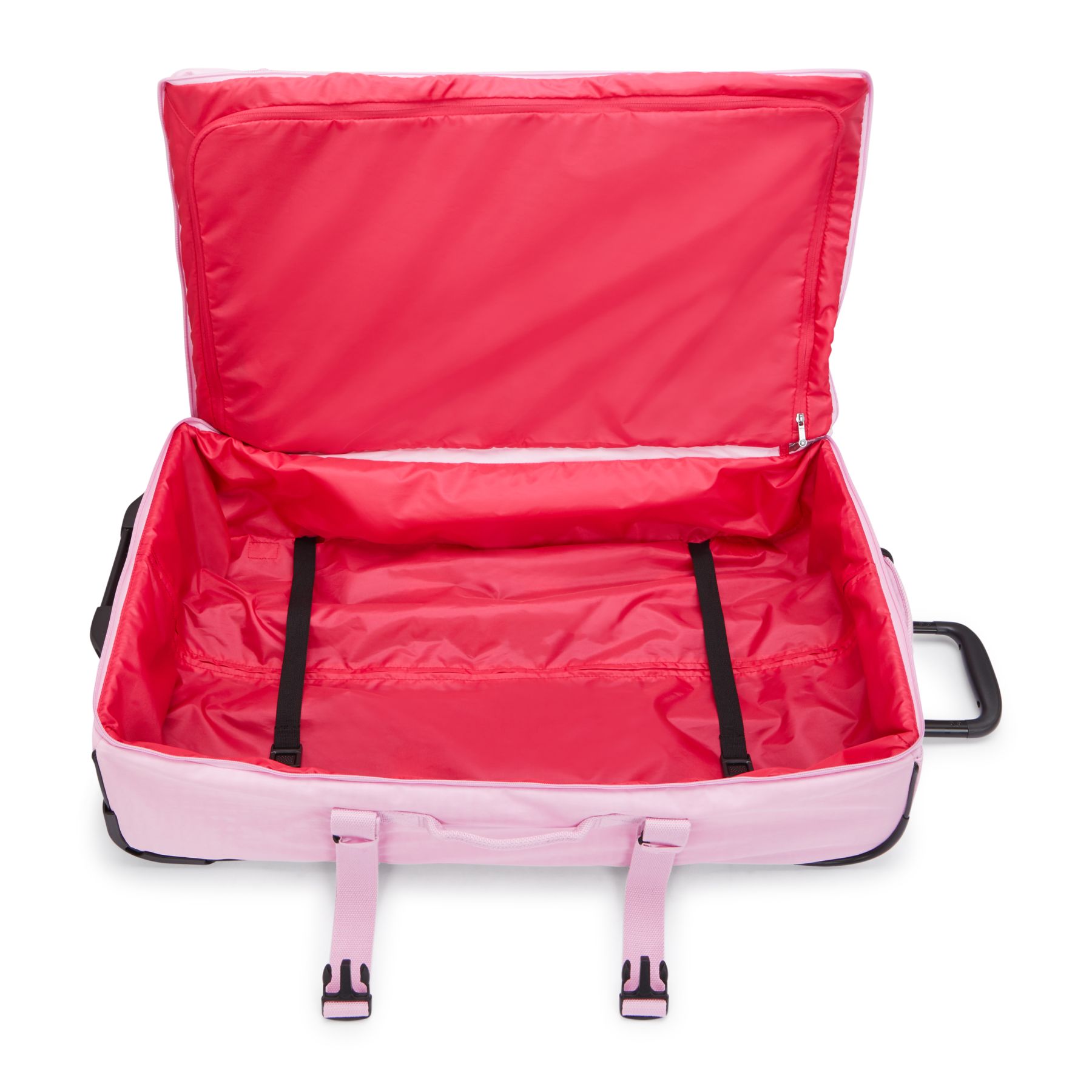 AVIANA L Grande valise à roulettes avec sangles ajustables - Blooming Pink