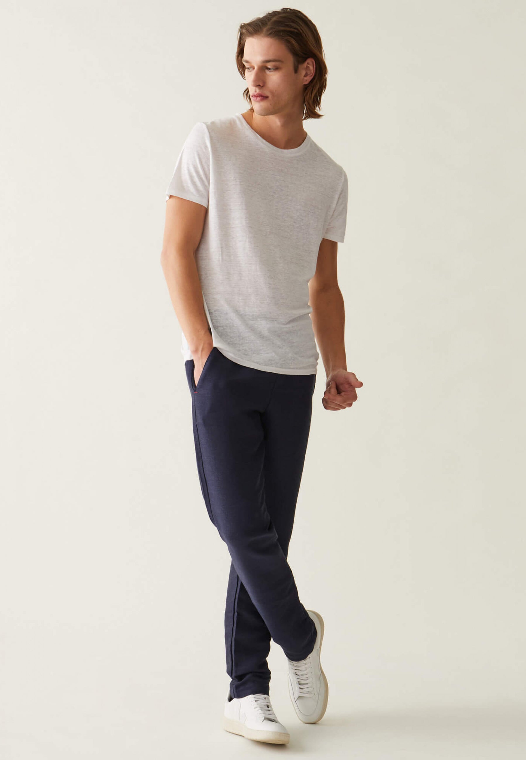 T-shirt en lin-Camille Ecru