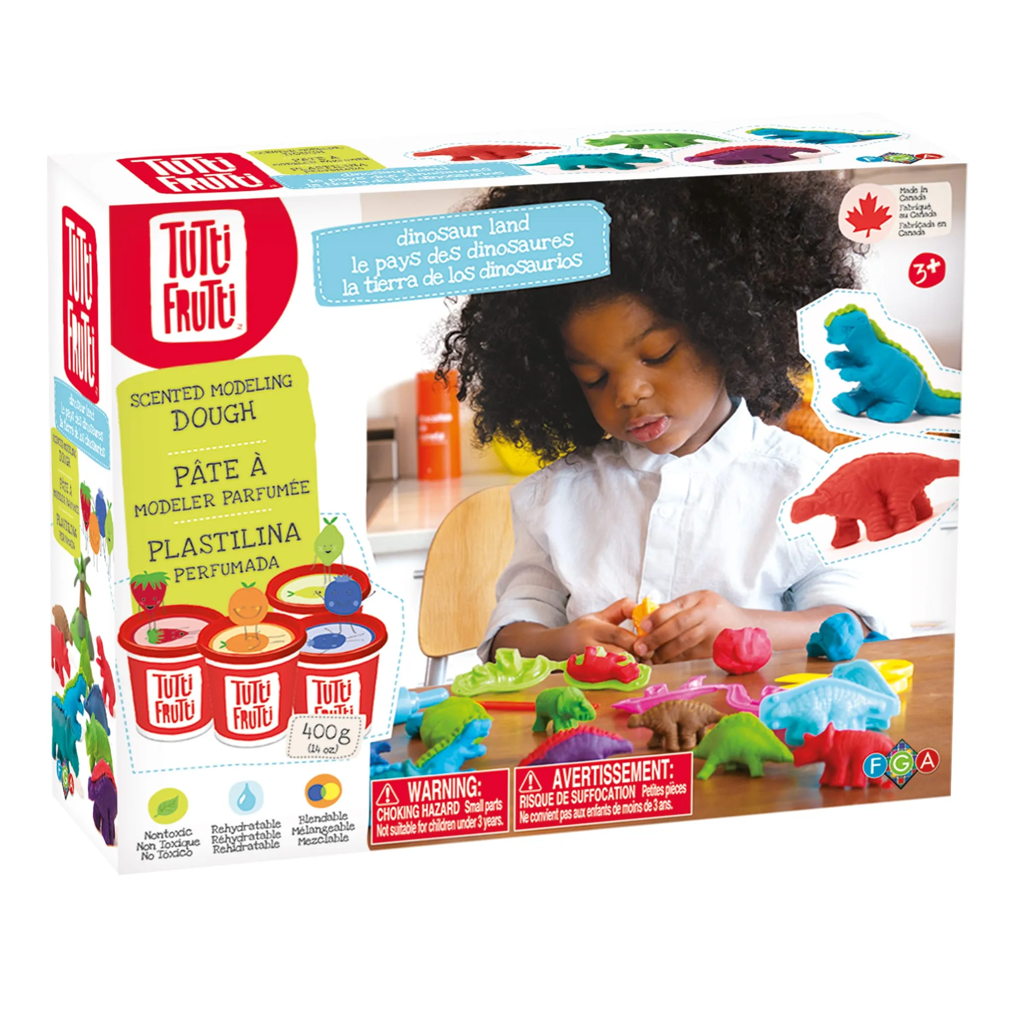 Tutti Frutti Ensemble Pâtes à Modeler - Dinosaures