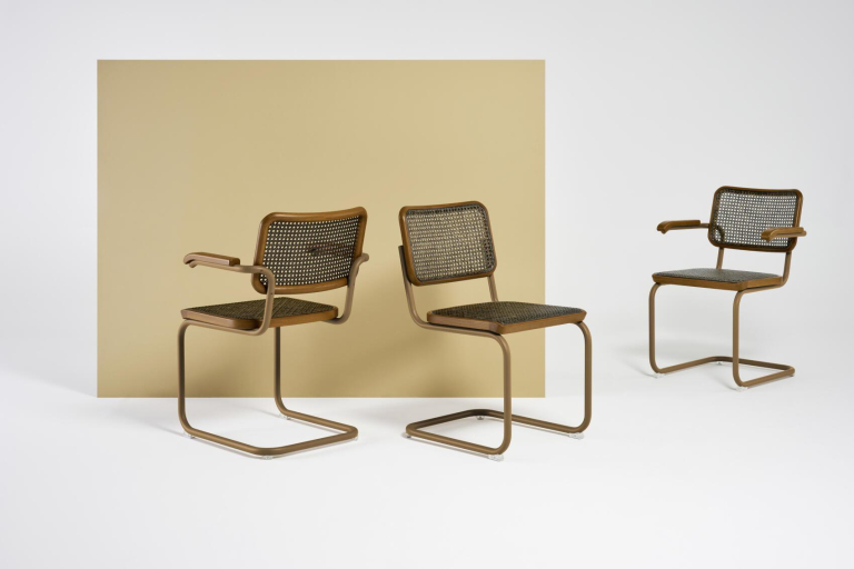 Thonet S64 V eetkamerstoel Dark Melange Black