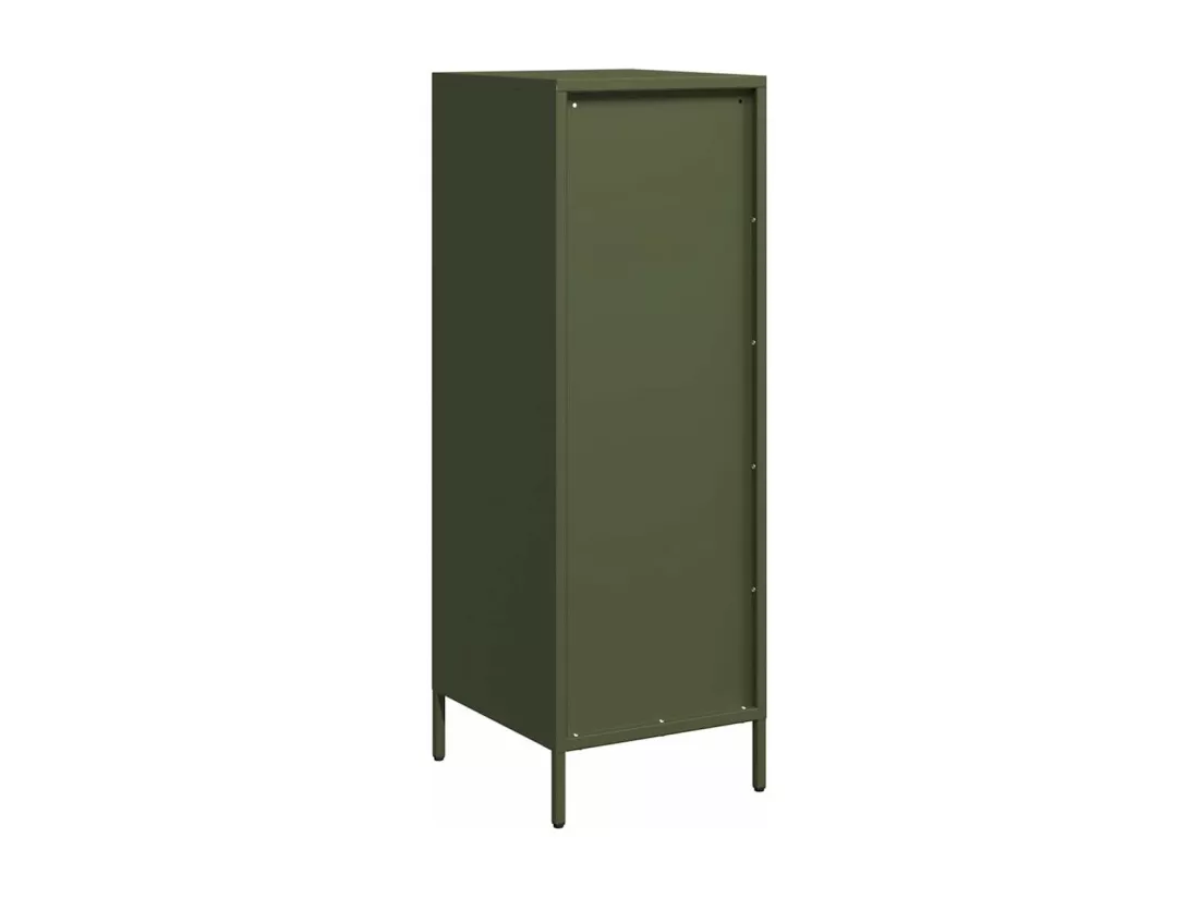 Buffet vert olive 39x35x103,5 cm acier