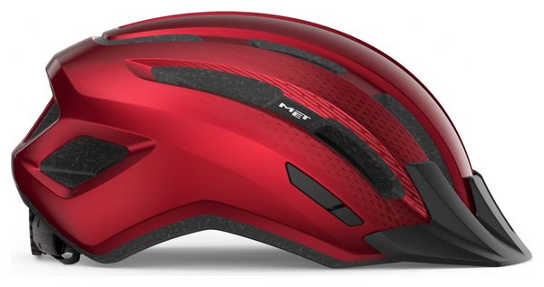 Casque MET Downtown Rouge