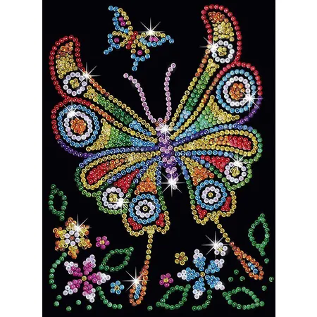 Mammut Sequin Art Red Schmetterling