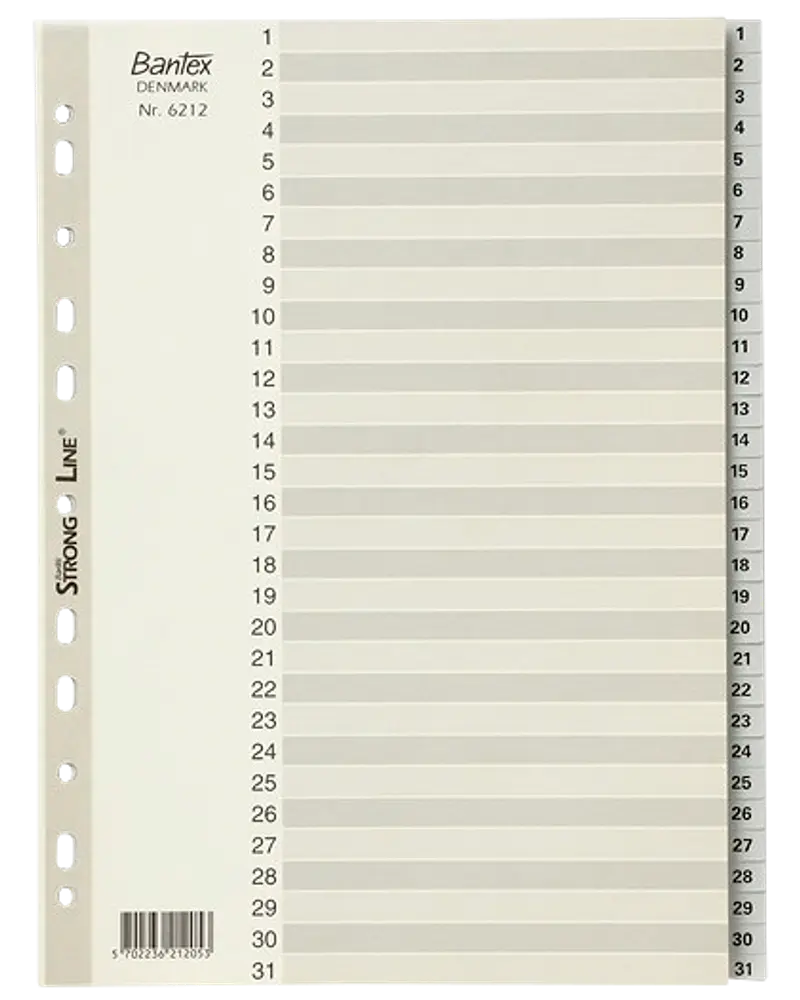 Bantex register - 1-31