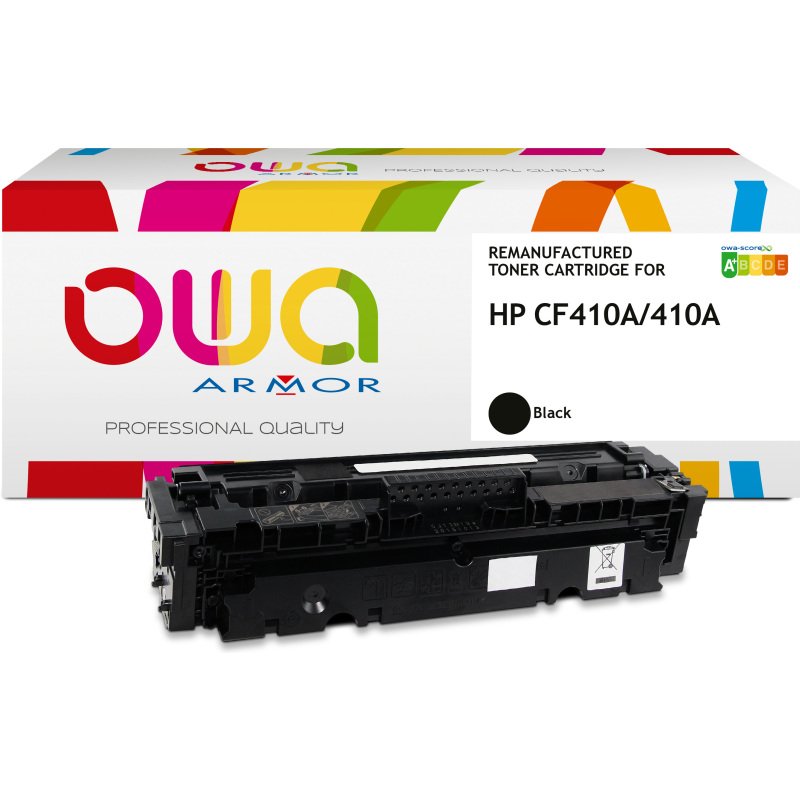 Toner remanufacturé OWA - standard - Noir - pour HP CF410A
