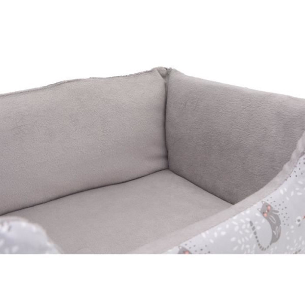 Aime panier pour chat et petit chien, en fourrure, panier imprimé couchage confort doux moelleux pliable réversible taille s 4