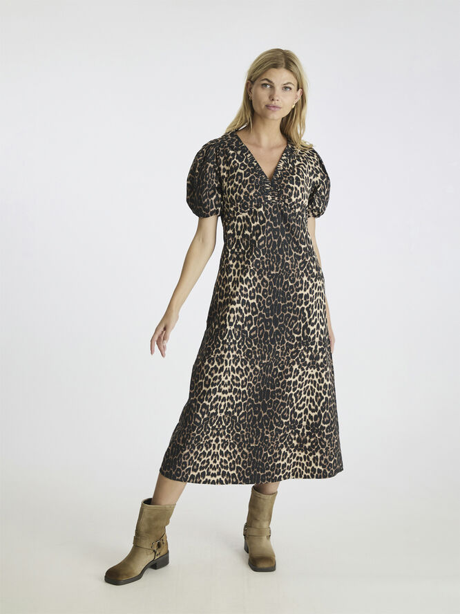 Neo Noir Illana Leo Dress Leopard