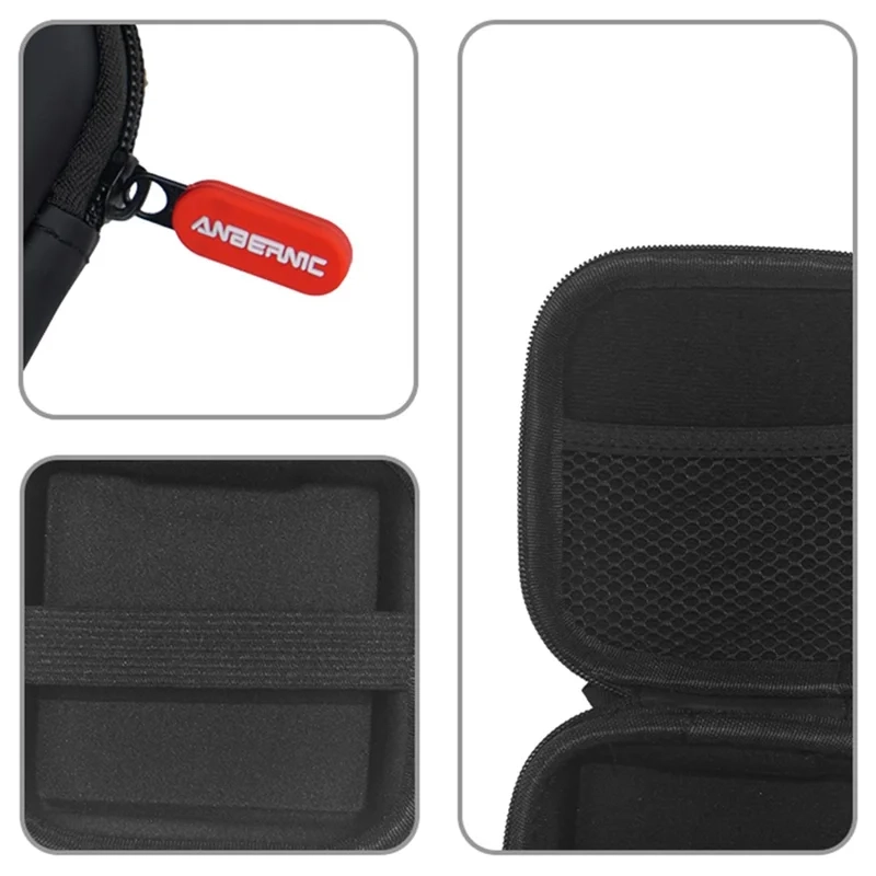 Reise Box Schutztasche Hartschale für Anbernic RG35XX Pro mit Handschlaufe - Schwarz