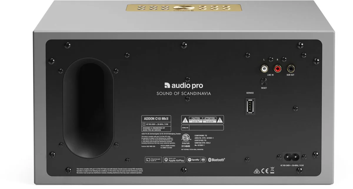 Audio Pro Addon C10 MKII Gris Enceintes multiroom