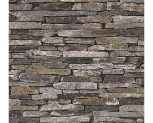 Vliesbehang 9142-17 Best of Wood'n Stone steen grijsbruin