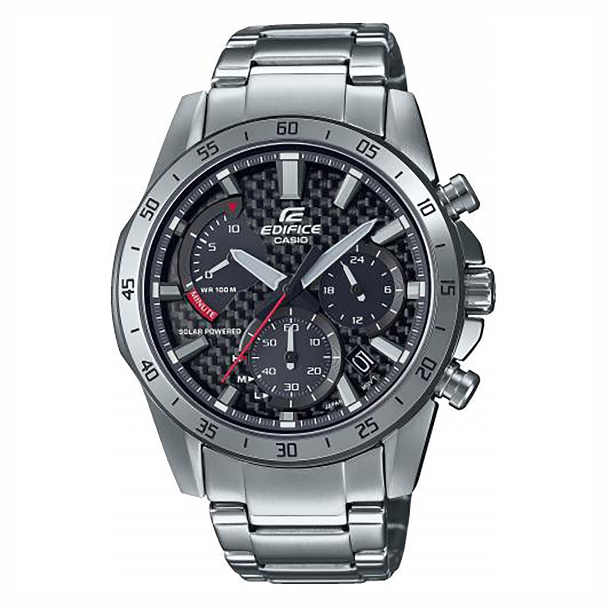 Montre Casio Edifice solaire acier cadran noir