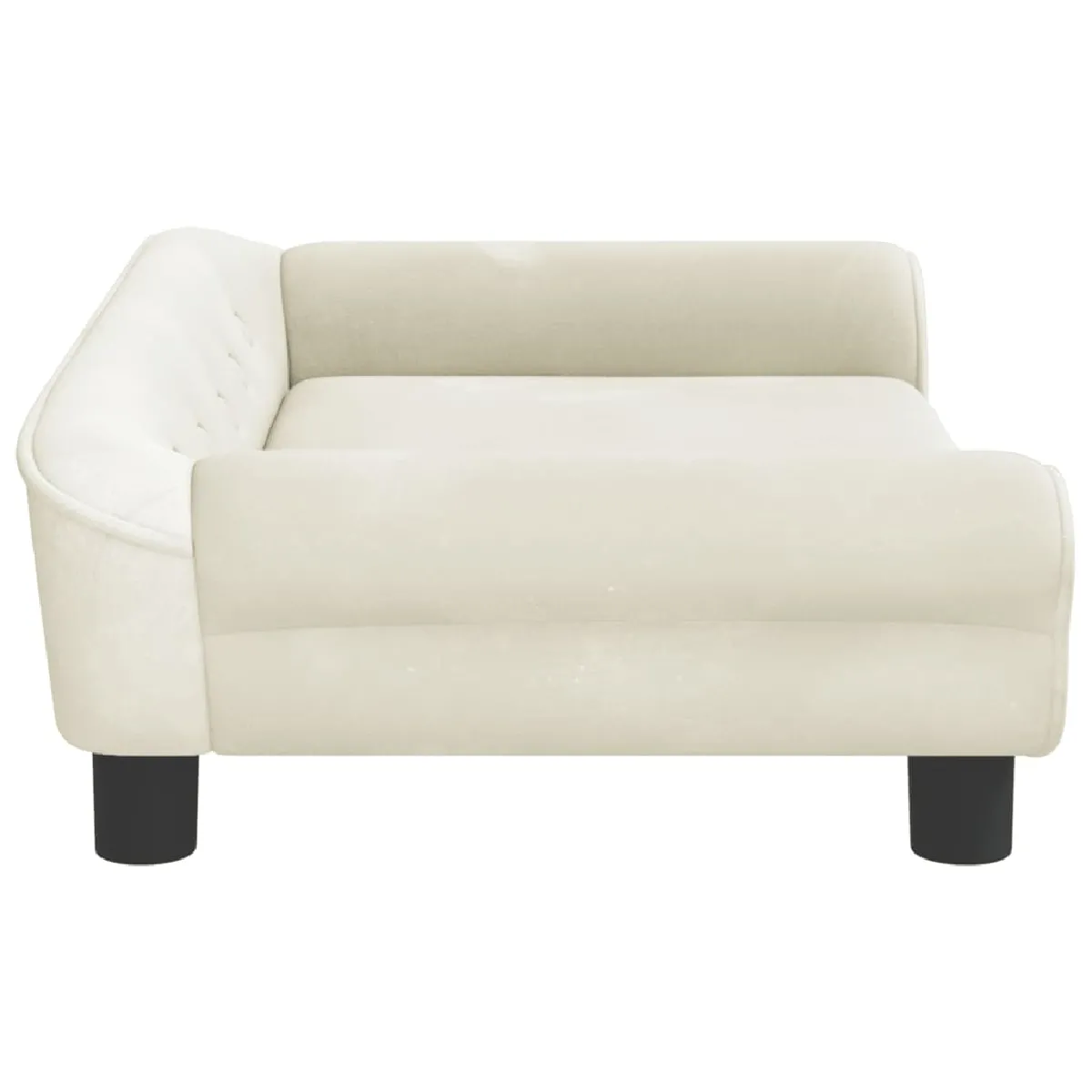 vidaXL Canapé pour enfants crème 70x45x26 cm velours