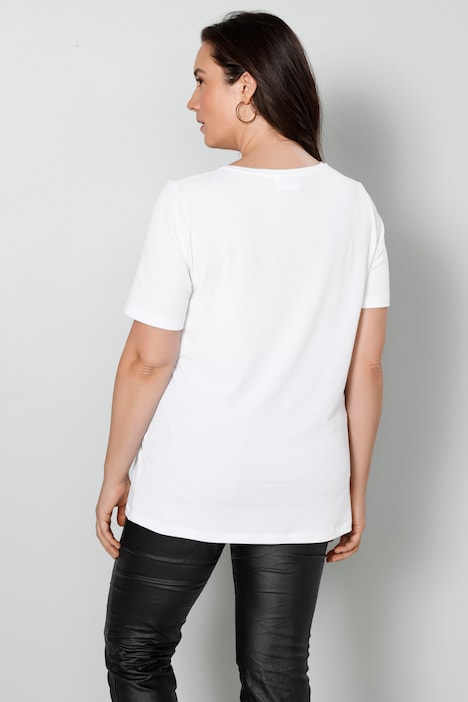 T-Shirt, großer Druck, Halbarm