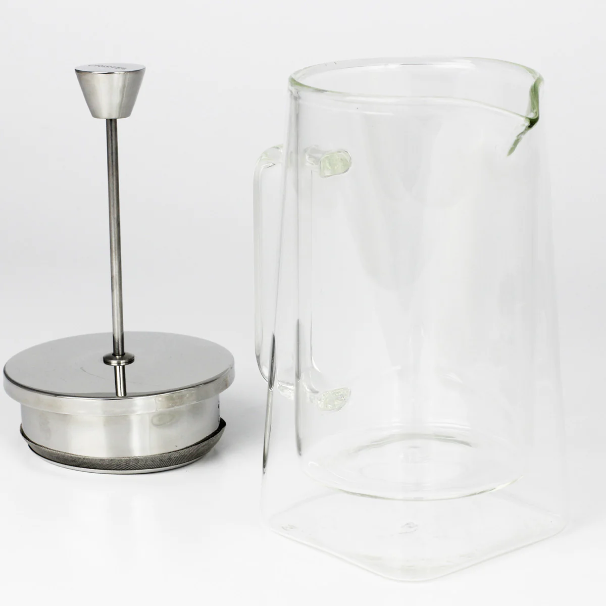 Cafetière à piston double paroi Robusta - Verre transparent Cristel
