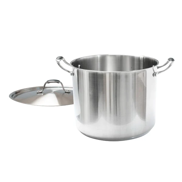 Set de deux faitouts en inox avec couvercle 24 cm et 28 cm Excell’inox