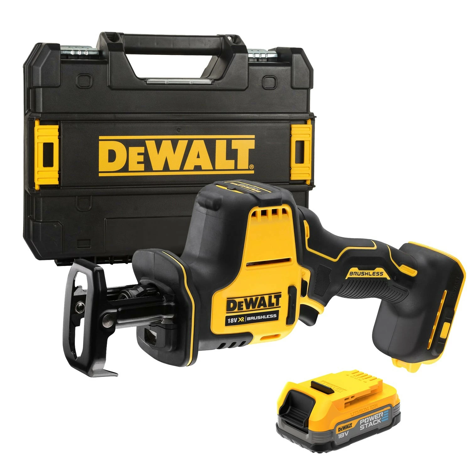 DeWALT DCS369M2 18V Li-ion XR Accu Reciprozaag set (2x 4.0 Ah) in TSTAK koffer