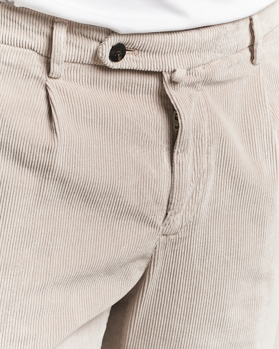 Briglia 1949 Easy Fit Corduroy Trousers Beige