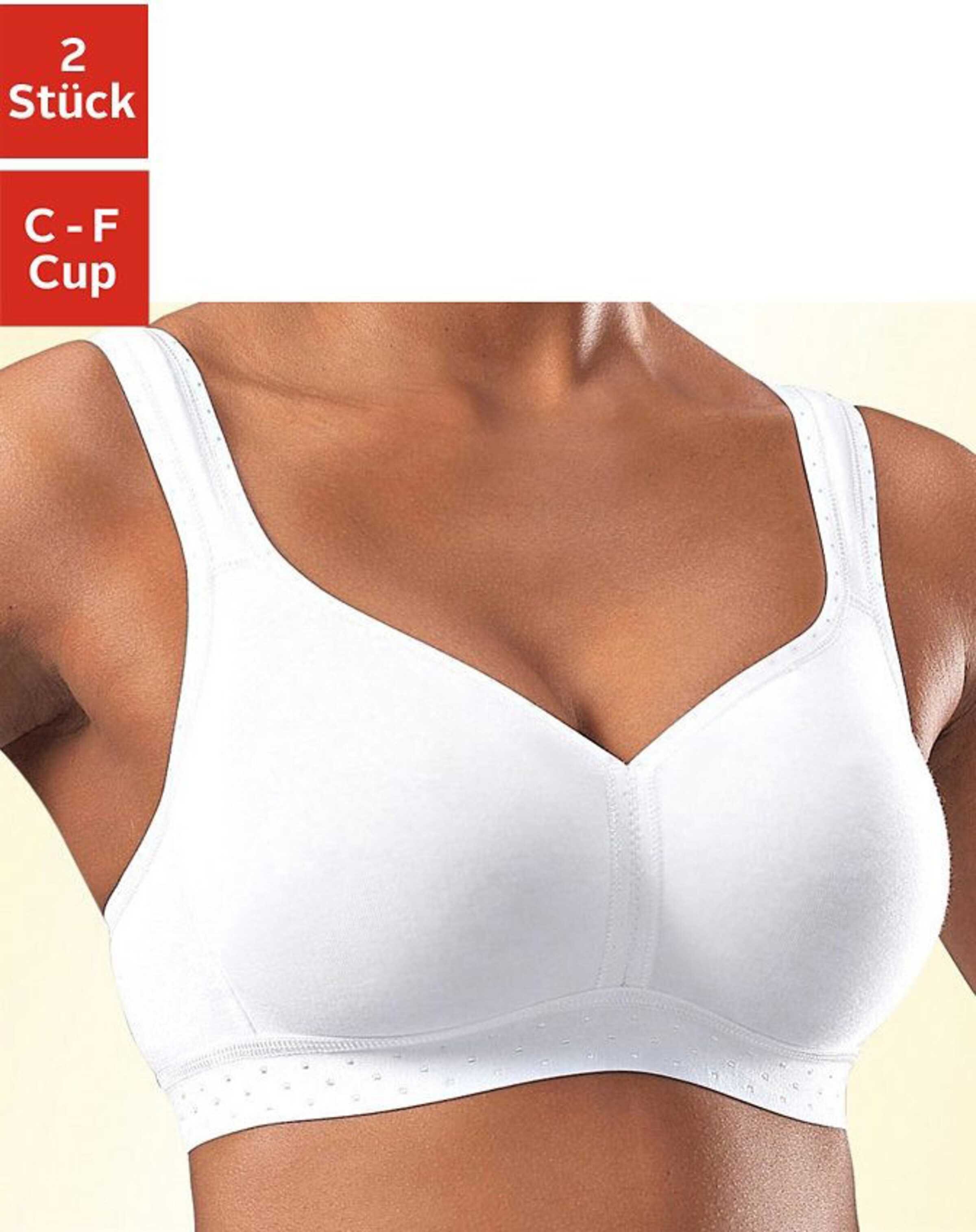 petite fleur Soft-BH in 2xweiß