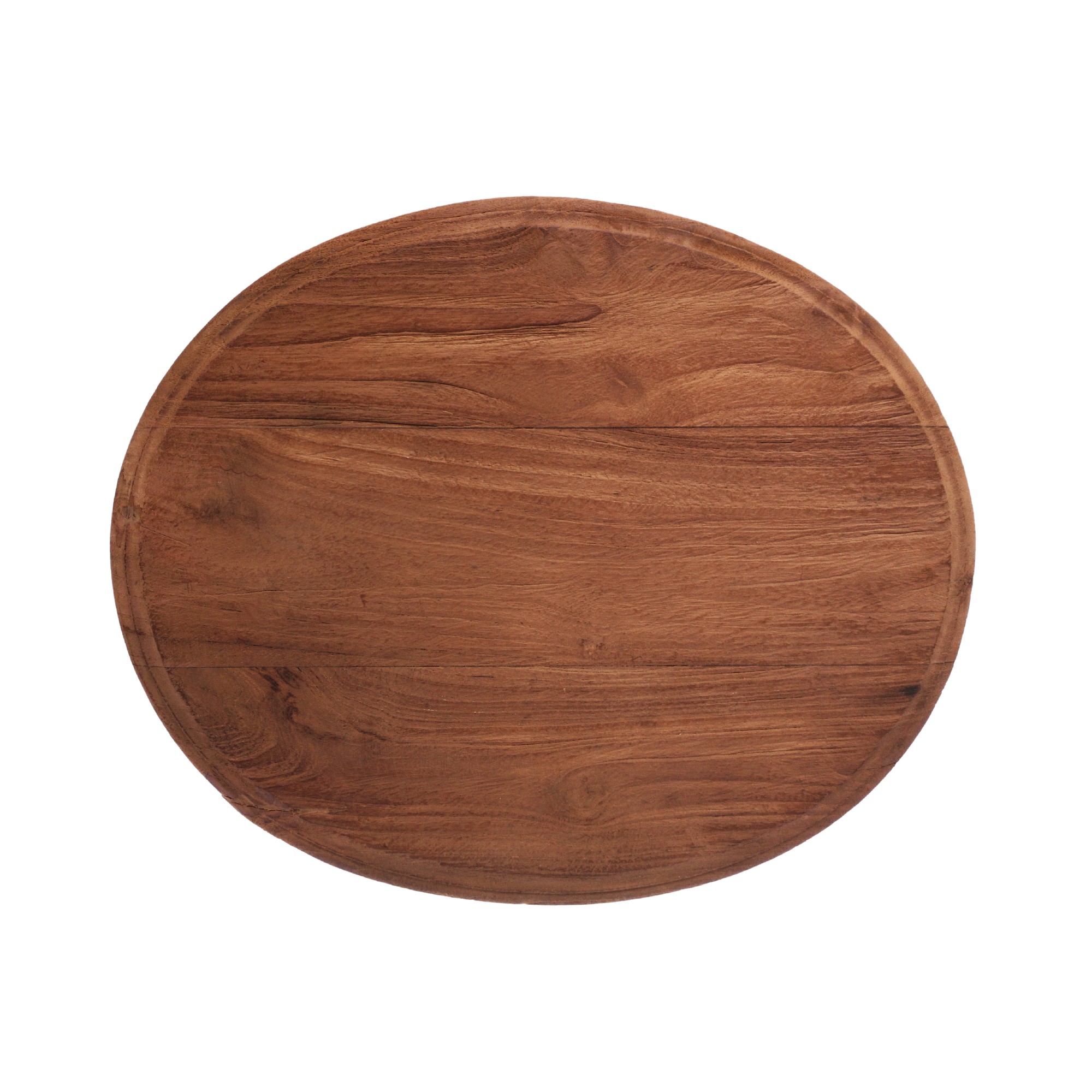 Ovale Kommode 'Balzac' 3 Schubladen, Teak, T 33 cm, B 40 cm, H 72 cm von fischer's lagerhaus