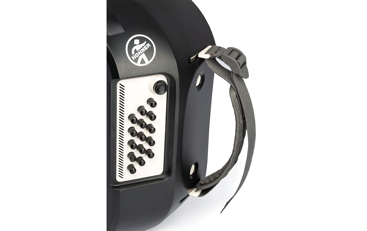Akkordeon XS Adult – Button<br>Grau-weisses Erwachsenen-Knopfakkordeon