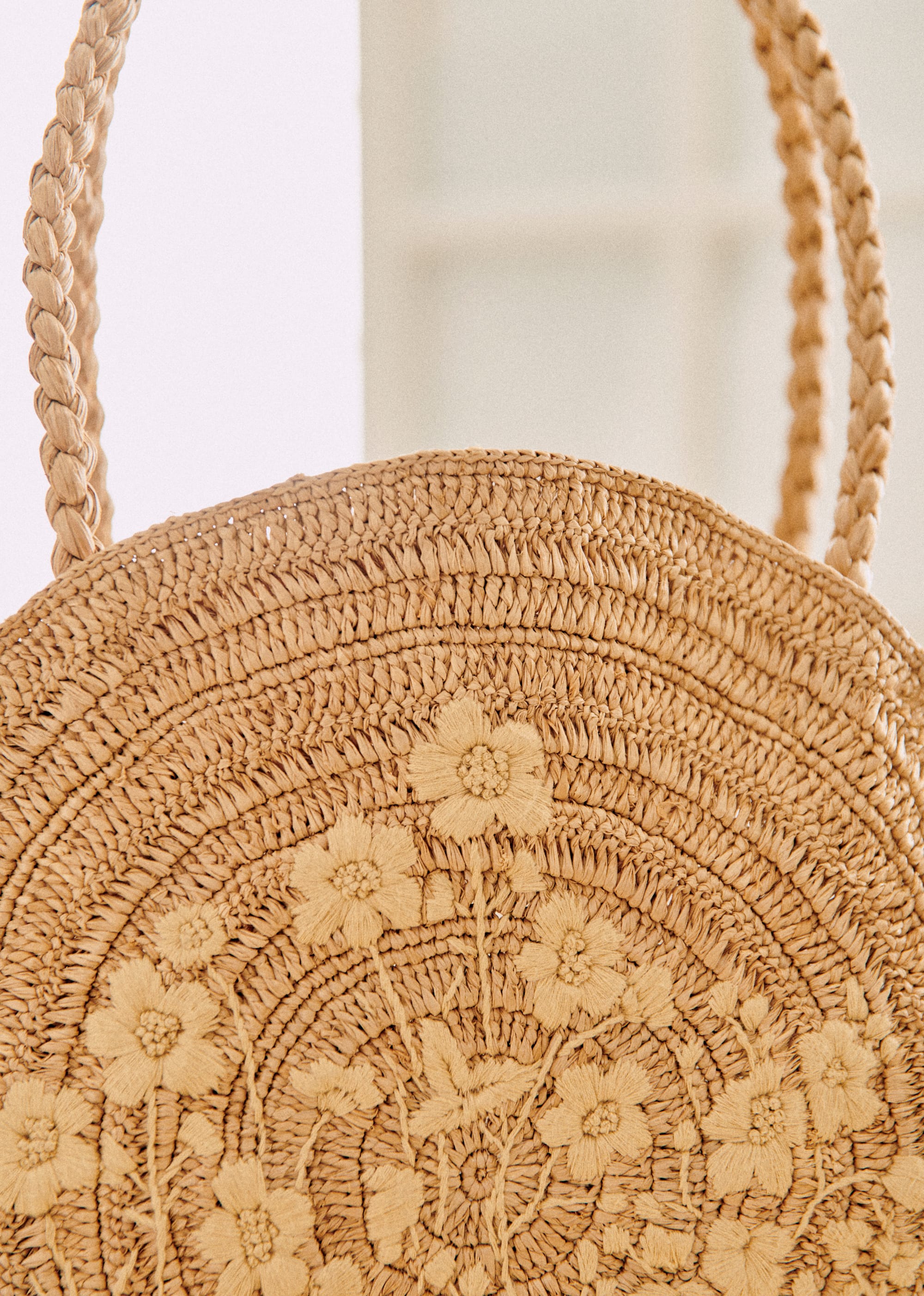 Panier June - Naturel foncé broderies fleurs - SACS/NEW SACS Nos Paniers 5906391