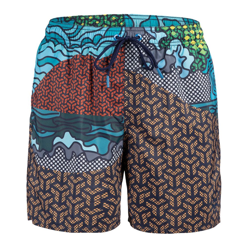Arena BOXER PLACED - Boardshort Homme sky/beach