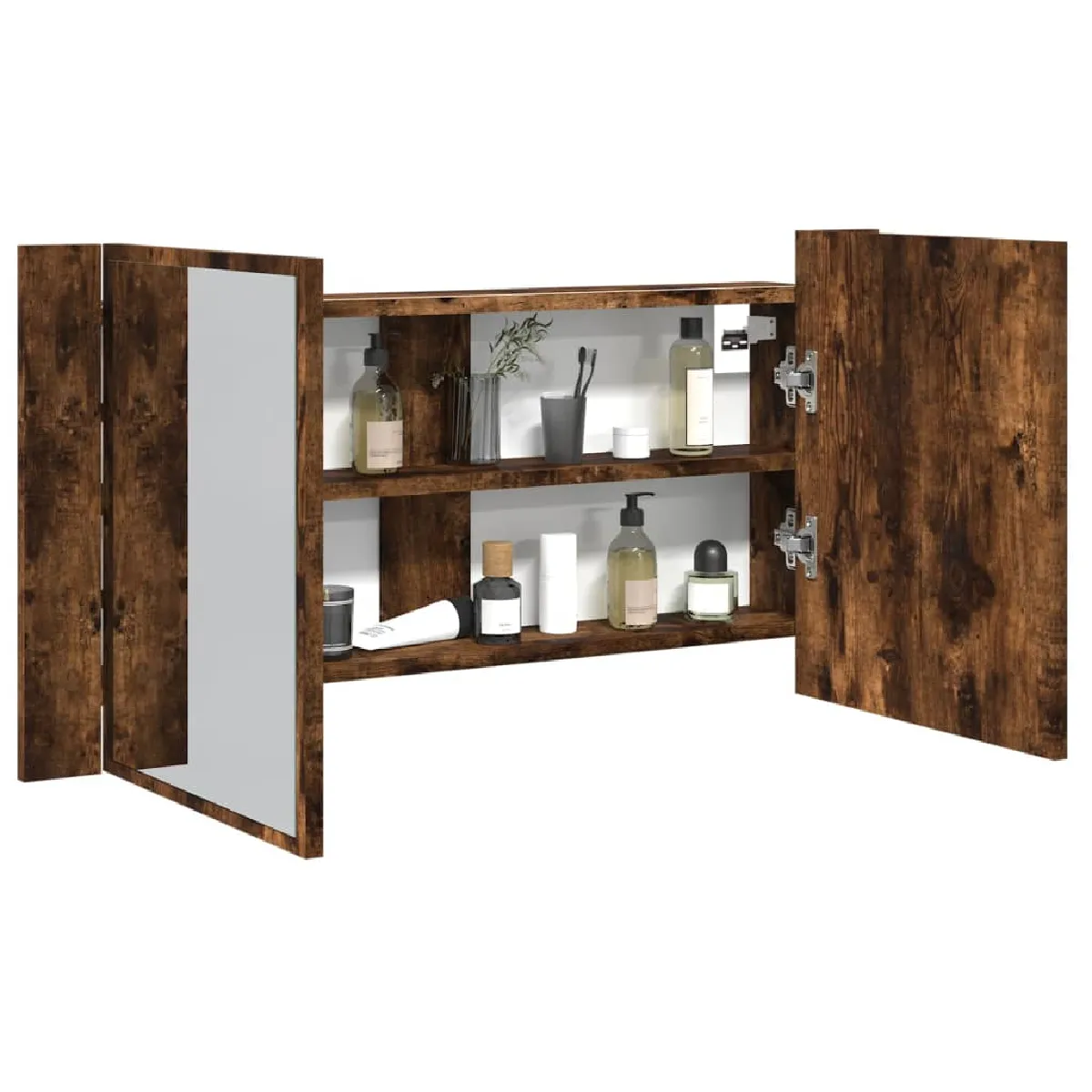 vidaXL Armoire à miroir LED