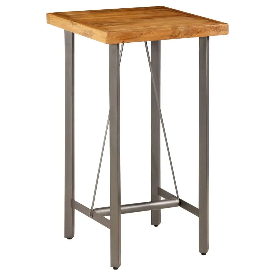 vidaXL - Bartafel - Bruin - Hout - 60 x 60 x 107 cm